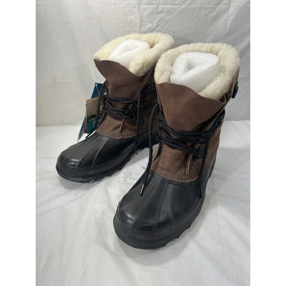 Sorel Men's Black and Brown Snow Boots - Picture 13 of 15